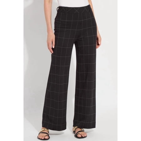 Lysse Erin Hi Waist Wide Leg Ponte - Double Check Line (28"Inseam) 3802