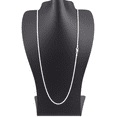 thumbnail image 3 of Solid 925 Sterling Silver 24" Diamond Cut Rope Chain Necklace – 1.4MM, Made in Italy, for Women & Men, 3 of 10