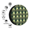 thumbnail image 4 of Rateoe Peacock Gold Feather Pattern Tire Cover Wheel Protectors Weatherproof Wheel Covers Universal Fit for Trailer Rv SUV Truck Camper Travel Trailers Accessories-17 inch, 4 of 6