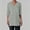 Gray, variant on Women's Linen Tunic Tops Casual Dressy V-Neck Elbow Sleeve Dual Patch Pocket Solid Loose Irregular Hem Casual Summer Blouse S-XXXL