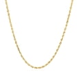 thumbnail image 2 of 14k Yellow Gold Solid Diamond Cut Rope Chain 1.5mm 22 in, 2 of 4