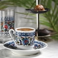 thumbnail image 2 of Turkish Coffee Cup Set of 6, Cuban Porcelain Fancy Espresso Cups with Saucers, Demitasse Arabic Greek Coffee Cups, 2 of 5