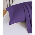 thumbnail image 5 of 3 Piece Luxury Thicker Pattern Comforter Set, 800 TC, 100% Egyptian Cotton, Twin/Twin XL Size Purple Solid Color, 5 of 6