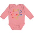 thumbnail image 3 of Inktastic Rainbow Gradient Autism Boys or Girls Long Sleeve Baby Bodysuit, 3 of 5
