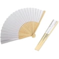 thumbnail image 2 of 10 Pack Folding Fans Bamboo Hand Held Fan For Favors, 2 of 2