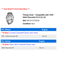 thumbnail image 2 of Timing Cover - Compatible with 1995 - 2004 Chevy S10 4.3L V6 1996 1997 1998 1999 2000 2001 2002 2003, 2 of 2
