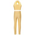 thumbnail image 2 of TTAO Girls 2 Piece Dance Outfits Sequins Crop Top with Leggings Pants Set for Gymnastics Practice Activewear Yellow 12, 2 of 5