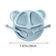 thumbnail image 3 of Plato de ventosa | Grado alimentario de plástico | Rosa Blanco Azul | Bandeja de compartimentos | 20x20cm | Limpieza fácil | Antideslizante | Vajilla ligera | Plato para servir la cena | Organizador, 3 of 6