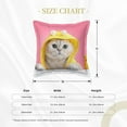 thumbnail image 4 of Bingfone Decorative Pillow Covers 18"X18" A Funny Cat Couch Pillow Cases Modern Farmhouse Covers For Couch Sofa Bed, 4 of 9