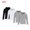 G_ Black, variant on YLSDY 4 Pack Men's Hoodies, Basic Solid Drawstring Casual Long Sleeve Tops Pullover Hooded Sweatshirt with Pocket Gray L