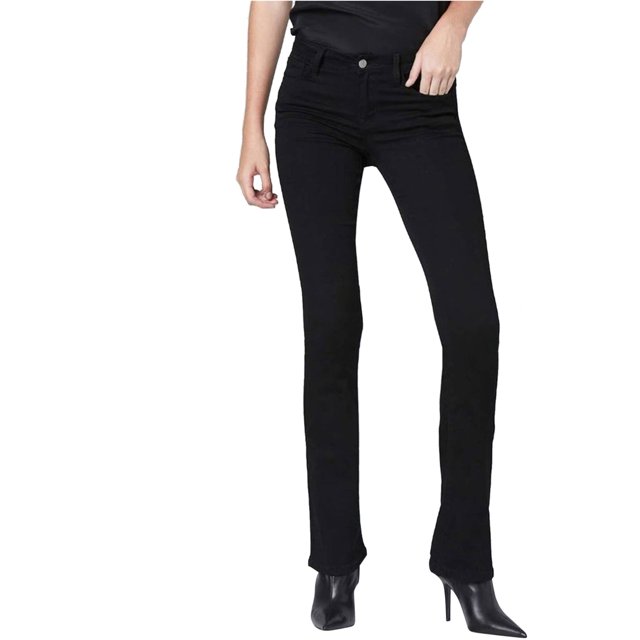 Jeans ajustados sólidos DSTLD para mujer negro 31 Skinny Fit