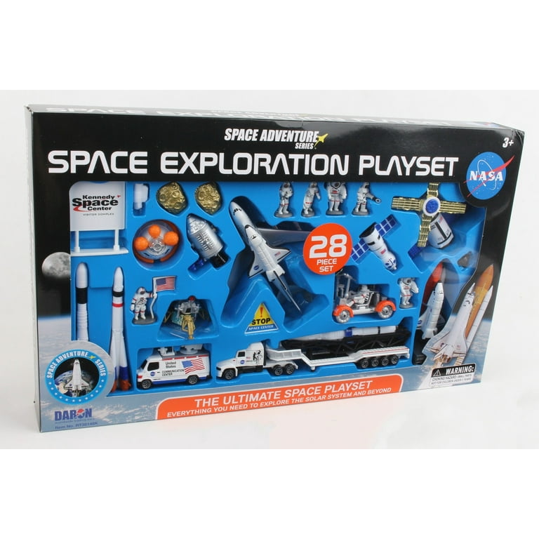 ミリタリー Space Quest EXPLORATION TEAM NASA Space Mission Toy Model - 28 Piece Playset with Space Shuttle