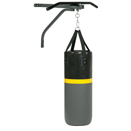 Best Choice Products 52lb Hanging Heavy Sand-Filled Punching Bag for Fitness, Training, Boxing w/ Wall-Mount Rack, Pull Up (Best Pull Up Technique)