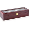 thumbnail image 7 of Enroslu Premium Watch Box for Men Made of 100% Real Wood with Space for 6 Large Watches - Elegant Wooden Storage Box with Glass Window, 7 of 7
