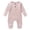 Pink, variant on Edvintorg 0-18Months Newborn Romper Long Sleeve Fashion Infant Girl Clothes Solid Color Round-Neck Baby Spring Autumn Boys Clothes Comfortable Rompers