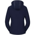 thumbnail image 2 of Chrisuno Soft Shell Jacket Woman Waterproof Jackets For Women Ladies Rain Coat With Hood Women's Lightweight Versatile Insulated Windbreaker Navy Blue 2XL, 2 of 5