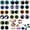 Style 03, variant on 12-25mm  Doll Safety Eyes，Colorful Plastic Crochet Eyes  with  Washers for Doll, Puppet Crafting, Plush Animal Teddy Bear Craft Making (Multicolor)