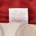 thumbnail image 4 of Violet Linen Emblem Flower Medallion Motif Vintage Pattern, Polyester Jacquard, Damask Poly, with Fringes, Burgundy, 60 Inch x 18 Inch, Decorative Window Treatment Rod Pocket Curtain Valance, 4 of 6