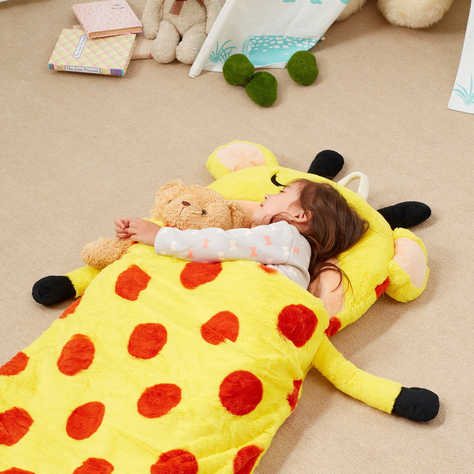 Plush Sleeping Bag Fox Portable Slumber bag Fantasy Fields Great for Nap Time