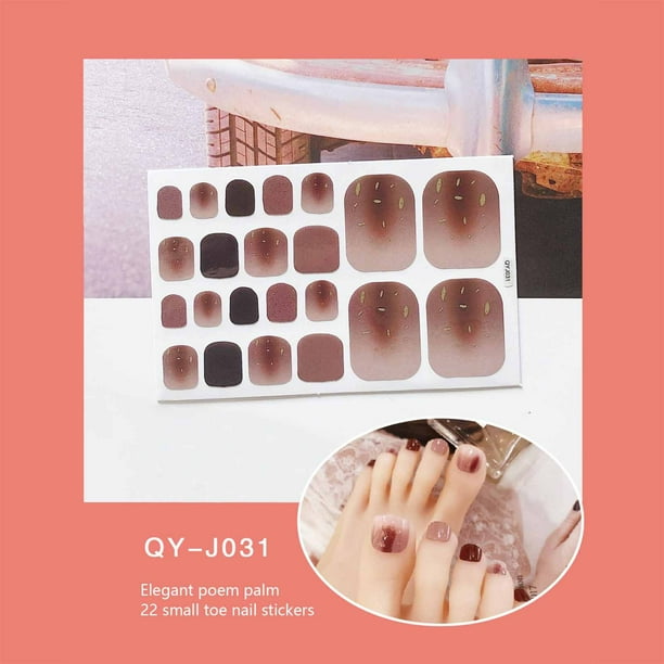 Pegatinas para uñas para decoración de uñas, pegatinas para uñas para mujeres, pegatinas para uñas de los pies, pegatinas para uñas de los pies, pegatinas para uñas de imitación de diamante bronceado,