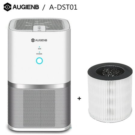 - AUGIENB Air Purifiers Cleaner Machine with 3in1 True HEPA Filter for Smoke Odors Allergies and Asthma PM 2.5 Eliminator Ozone Free Touch Control 2 Speeds Quiet