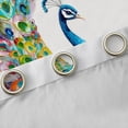 thumbnail image 4 of Manfei Watercolor Oil Painting Black Out Curtains,Kawaii Peacock Curtains Pack of 2 (42x63 Each),Cute Zoo Animal Bedroom Curtains For Girl Teens,Ultra Soft Home Decor, 4 of 6