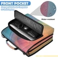 thumbnail image 3 of ALAZA Zipper Binder Elegant Abstract Pattern 2 inch 3 Ring 500 Sheet Capacity Trapper Keeper File Folder Organizer Bag, 3 of 8