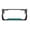 Black/turquoise, variant on Aloha Hawaii Hibiscus Floral Flowers Design Palm Tree Heavy Duty Metal License Plate Frame Auto License Plate Frame/Car Accessories (Black/Yellow)