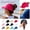 E002- Black, variant on White Athletic Headwear for Women, Magnetic Ponytail Baseball Cap, Womens Tennis Running Hat, Breathable Quick Dry Golf Hat, Sun, Adjustable Back Strap, Neutral Plain White Cap,