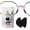 Black, variant on Setex Anti-Slip Kids Eyeglass Nose Pads, Ultra-Thin Clear, 5 Pairs