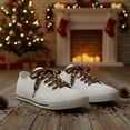 thumbnail image 5 of Kumdkd Christmas Themed Shoe Laces for Sneakers & Boots - Festive Holiday Patterns (Snowflakes/Reindeer/Trees), Durable Polyester, 5 Color Options, Easy to Tie (2-Pack), 5 of 6
