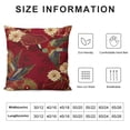 thumbnail image 5 of Nawypu Throw Pillow Cover Brown Cranes Handball Hand Fan and Chrysanthemums Japanese Traditional Pillowcase Home Decor Square Pillow Case Cushion Cover, 5 of 5