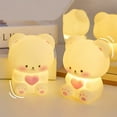 thumbnail image 4 of Uutvmp Bear Night Light, Animal LED Desktop Pinch Table Lamp, Battery Powered Bedroom Night Light, Ambient Night Light for Bedside, Desk, Bedside Table, 4 of 9