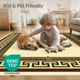 thumbnail image 4 of ODIKA Greek Ornate Classical Meander Motif Interlocking Border Key for Home Office, Gaming Room, Under Desk, Non-Slip Chair-Friendly, 4 of 7