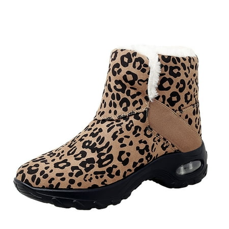 

jsaierl Snow Boots Plus Velvet Warm Women s Shoes In Tube Air Cushion Sole Outdoor Casual Shoes