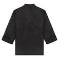 thumbnail image 4 of YONGHS Unisex Classical Chef Coat Lightweight Short Sleeve Chef Jacket Cooking Uniform Shirt Black Long Sleeve XL, 4 of 8