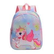 JXZOM Little Girls Backpack Cartoon Unicorn Mermaid School Bag for Kindergarten Students Pink Purple Backpacks Gift for Children