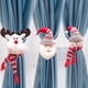 thumbnail image 4 of Toystoory Paño Navidad ventana cortina hebilla portátil lindo dibujos animados lavable reutilizable sala de estar Oficina sujetador suministros Kits de decoración para fiestas Papá Noel, 4 of 6