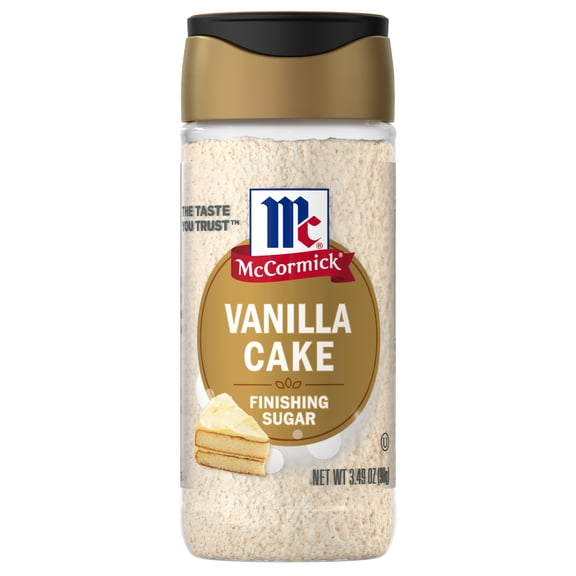 McCormick Vanilla Cake Finishing Sugar, 3.49 oz Bottle