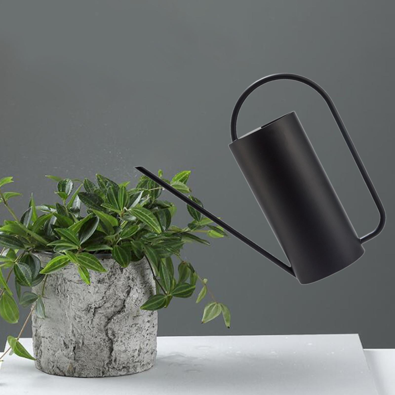 MAGIDEAL 1500 ml Indoor Watering Can Long Mouth for Indoor Houseplants Indoor Outdoor Black