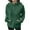 Green, variant on Busydd Hoodies for Women Fall Casual Long Sleeve Stand Collar Womens Hoodies Pullover Fashion Solid Color Zip Hooded Sweatshirt for Women with Pocket L