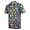 F-Yellow, variant on LIIPEE Summer Fashion Graphic Polo Shirt For Men Short Sleeve Tennis Collar Shirts Male Comfortable Breathable Versatile Polos,XXXL
