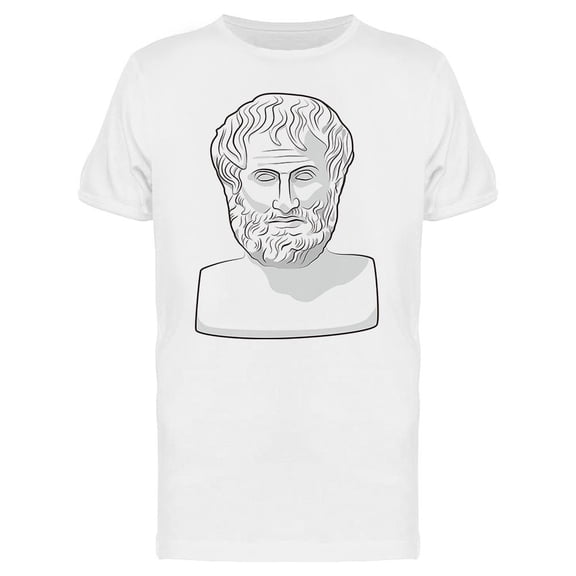 Head Of Aristotle T-Shirt Men -Image by Shutterstock, Male Small