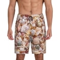 thumbnail image 1 of Fotbe Colorful Seashells Pantalones Cortos de Pijama para Hombre, Ropa de Dormir, Pantalones de Pijama Cortos para Hombre-X-Large, 1 of 6