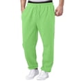 thumbnail image 2 of Dwelliawo Mens Baggy Sweatpants Mens Joggers Casual Elastic Waist Straight Wide Leg Athletic Sweat Pants with Pockets Green 4xL, 2 of 5