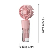 Tainini Portable Spray Water Mist Fan, 2024 Upgraded Rechargeable Handheld Mist Fan, Foldable Electric Hand Fans for Beach, Travel, Outdoors