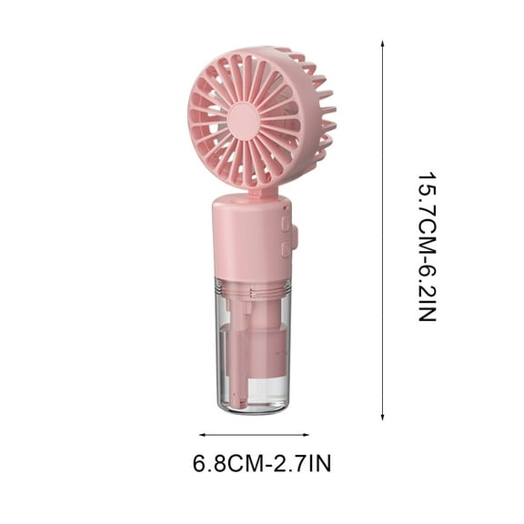 Tainini Portable Spray Water Mist Fan, 2024 Upgraded Rechargeable Handheld Mist Fan, Foldable Electric Hand Fans for Beach, Travel, Outdoors
