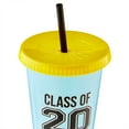 thumbnail image 2 of Way to Celebrate Graduation Gift Color Change Tumbler Light Blue to Dark Blue 2023 Plastic Material, 2 of 7