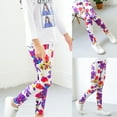 thumbnail image 3 of SILVERCELL 2-12T Little Girls Casual Floral Leggings Tights Pants Big Girls Sports Dance Legggings, 3 of 5