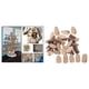thumbnail image 3 of Rodajas de madera portátiles para manualidades, bloques sin terminar, rodajas de madera, bonita madera Triángulo 40pcs, 3 of 8